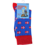 Svensk husman Strømper Norsk Flag 41-46 1 par 