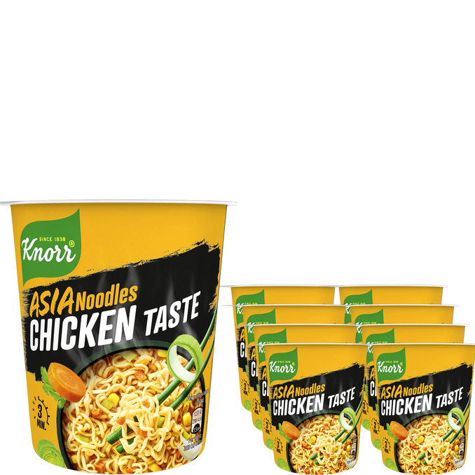 Knorr Asia Nudlar Kycklingsmak 8-pack