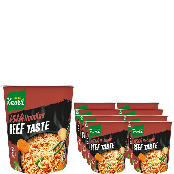 Knorr Asia Nudlar Biffsmak 8-pack