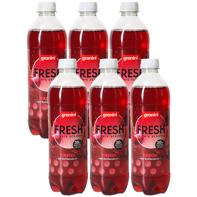 granini Kirsch-Schorle, 6er Pack (EINWEG) zzgl. Pfand