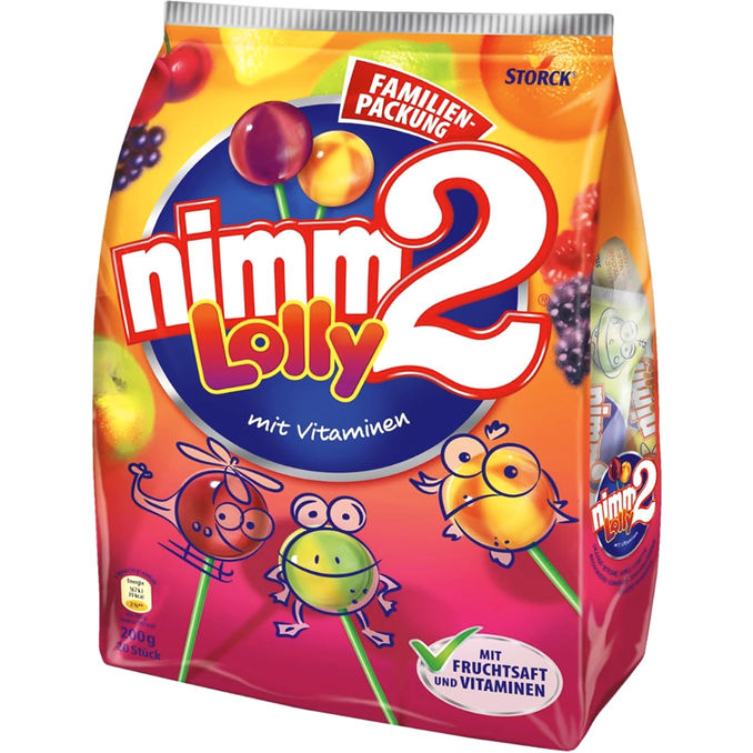 Storck Fruchtlollis mit Vitaminen, Maxi Pack