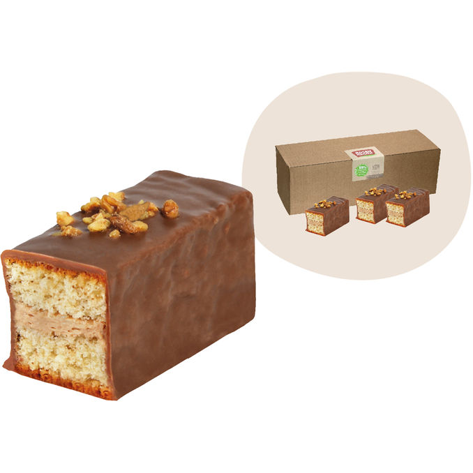 Rosengarten BIO Walnuss Kuchenschnitte Vollmilchschokolade, Maxipack