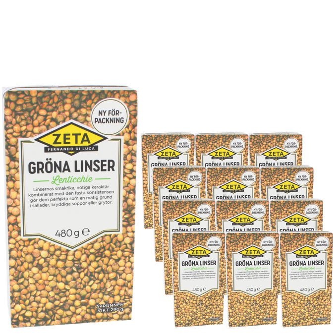Zeta Gröna Linser 12-pack