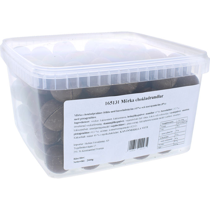 Carletti Mørk Chokolade Praliner 2 kg