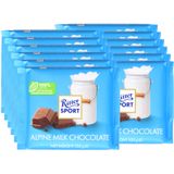 Ritter Sport Suklaalevy Alpine Milk 12-pack