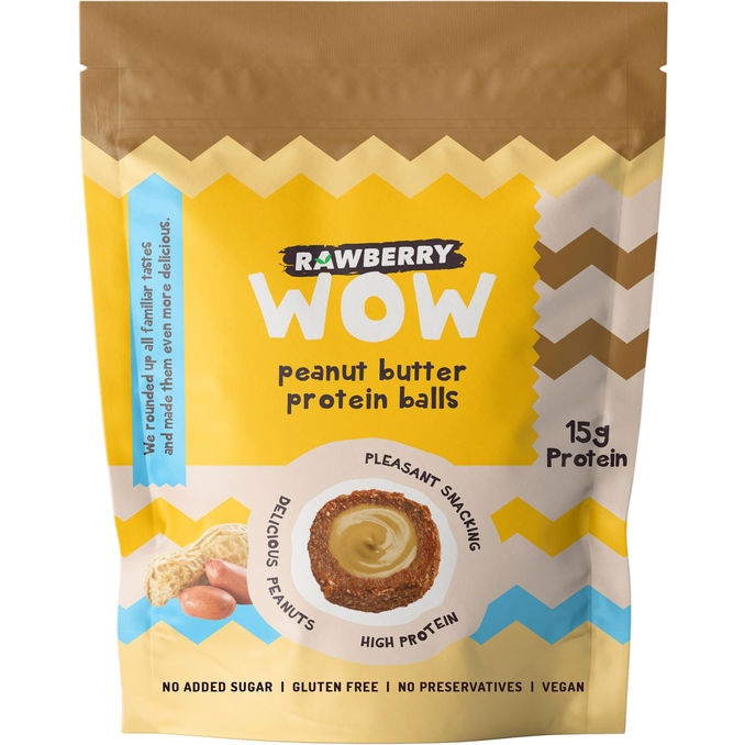 RAWBERRY WOW Peanut Butter Protein Balls