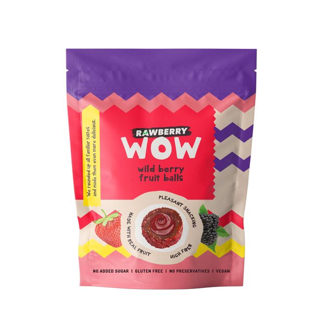 RAWBERRY WOW Fruchtbällchen Wildbeere