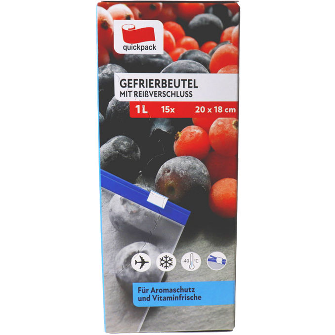 Quickpack Gefrierbeutel mit Reißverschluss