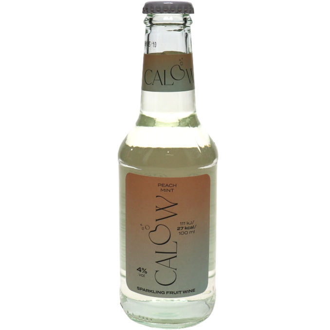CALOW Fruchtwein Pfirsich & Minze 4%