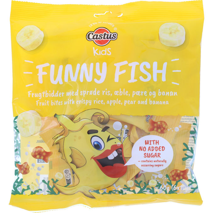 Castus 3 x Funny Fish Frugtbidder