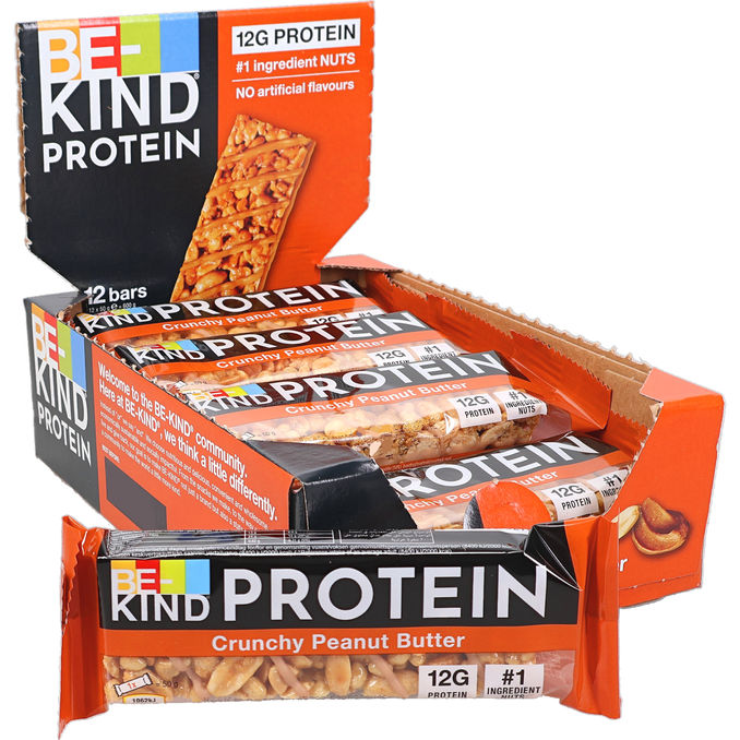 Be-kind Proteinbar Crunchy Peanut 12-pak