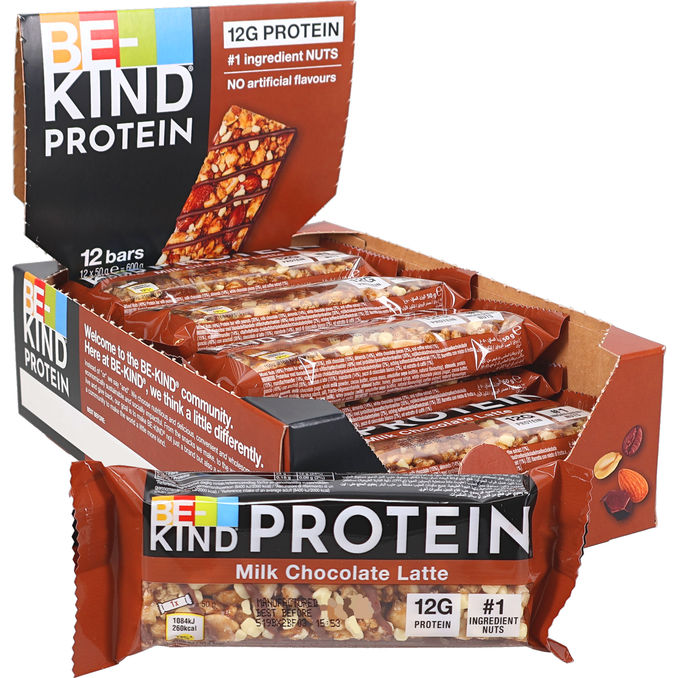 Be-kind Proteinbar Milk Chocolate Latte 12-pack