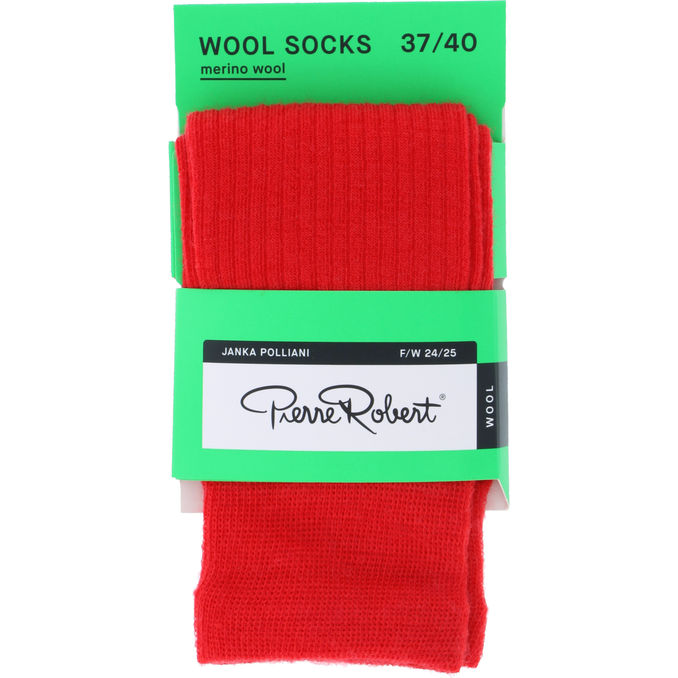 Pierre Robert Merinould Sokker Rød 37-40
