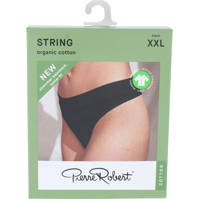 Pierre Robert Alushousut String XXL Musta