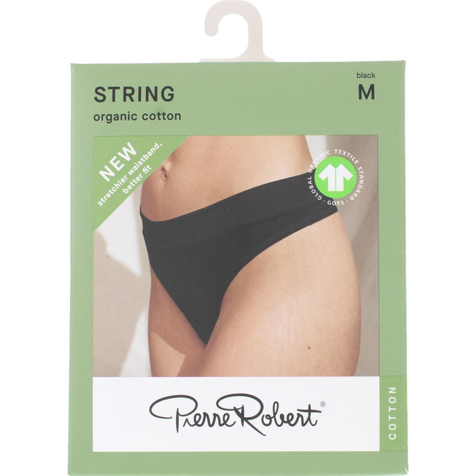 Pierre Robert Stringtrosor Bomull Svart Stl. M
