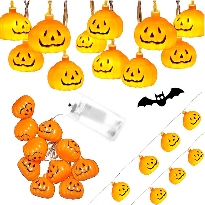 Verk Group Kürbis-Lichterkette Halloween