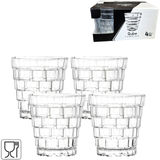 Qube Tumbler-Gläser, 4er-Set