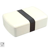 Zuperzozial Lunchbox Time-Out aus Biokunststoff weiß 19 cm