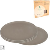 Zuperzozial Braune Teller aus Biokunststoff, 4er-Set