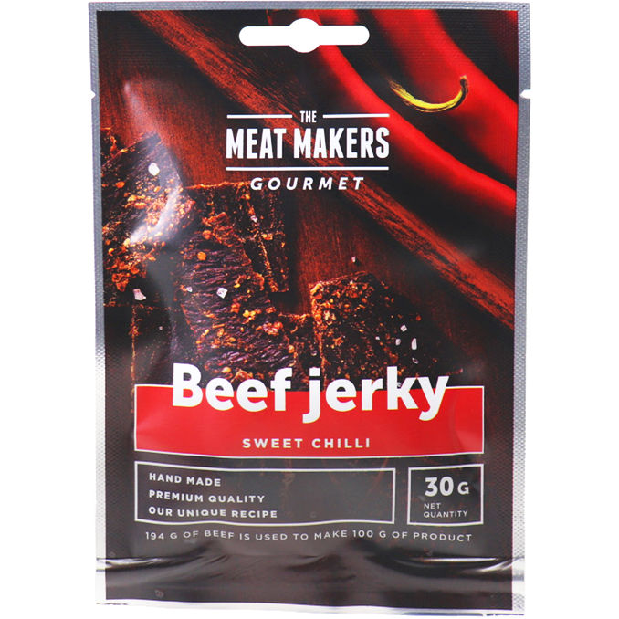 The Meat Makers Beef Jerky Sweet Chili 