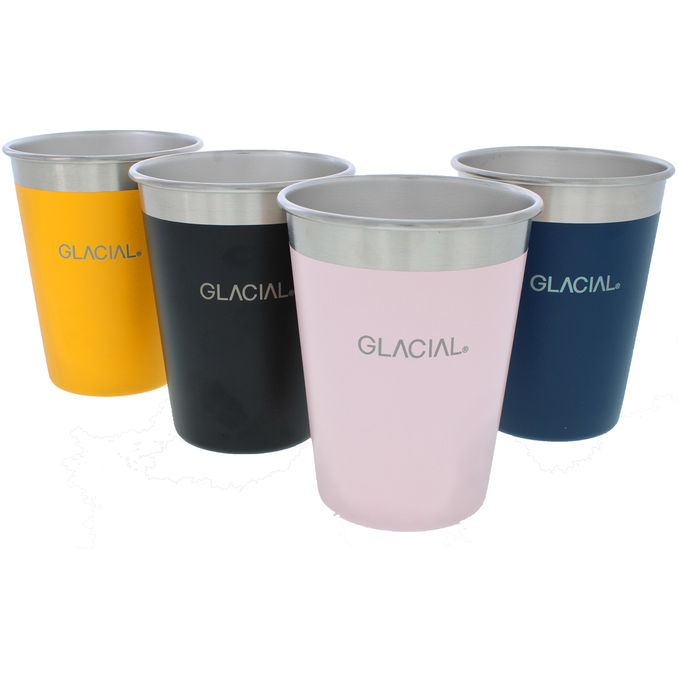 GLACIAL Mukit Ruostumaton Teräs Värit 4-pack