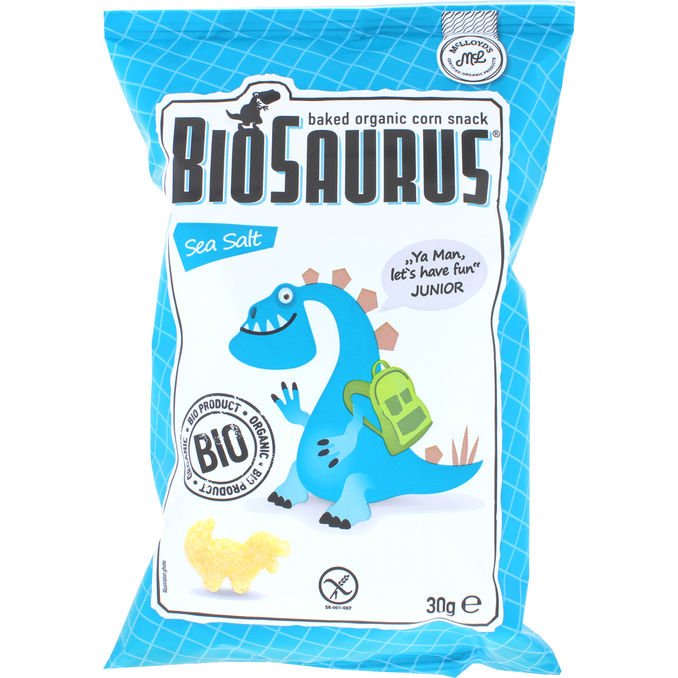 BioSaurus Øko Majssnacks Havsalt