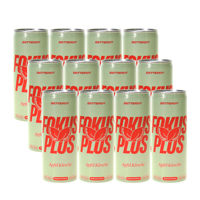 BETTERGY Energydrink Apfel-Kirsche, 12er Pack (EINWEG) zzgl. Pfand