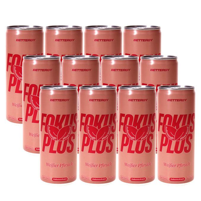 BETTERGY Energydrink Weißer Pfirsich, 12er Pack (EINWEG) zzgl. Pfand