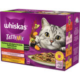 Bedst før: 31.08.2026 Whiskas Tasty Mix Kattemad 12-pak