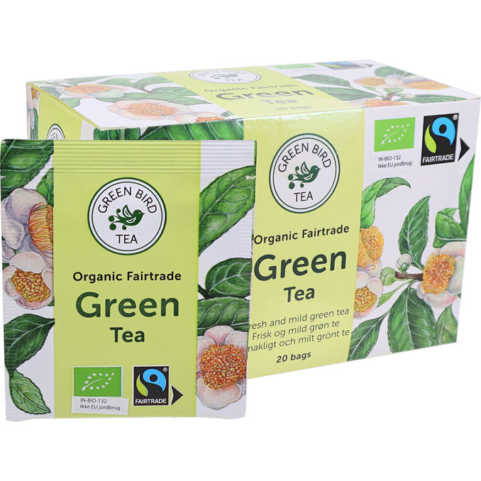 Green Bird Tea Øko Fairtrade Grøn Te 40 g