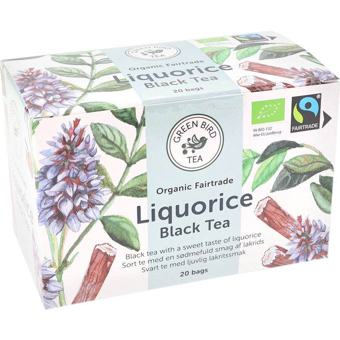 Green Bird Tea Svart Te Lakrits