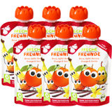 Freche Freunde BIO Quetschie Birne, Apfel, Banane, Orange & Vanille, 6er Pack