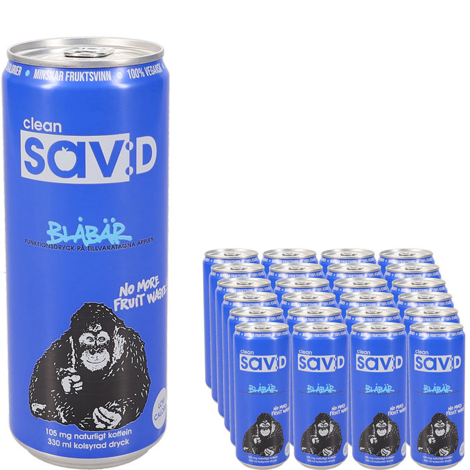Clean Drink Energidryck Blåbär 24-pack 