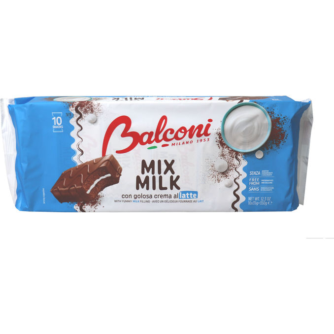 Balconi Kuchensnack mit Milchcremefüllung 