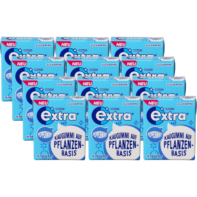 Wrigley's Zuckerfreies Kaugummi Pfefferminze, 12er Pack