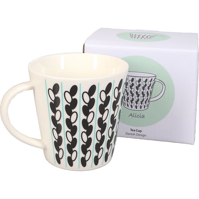 Superliving Mugg Alicia Vit/Turkos