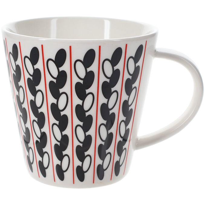Superliving Mugg Alicia Svart/Röd