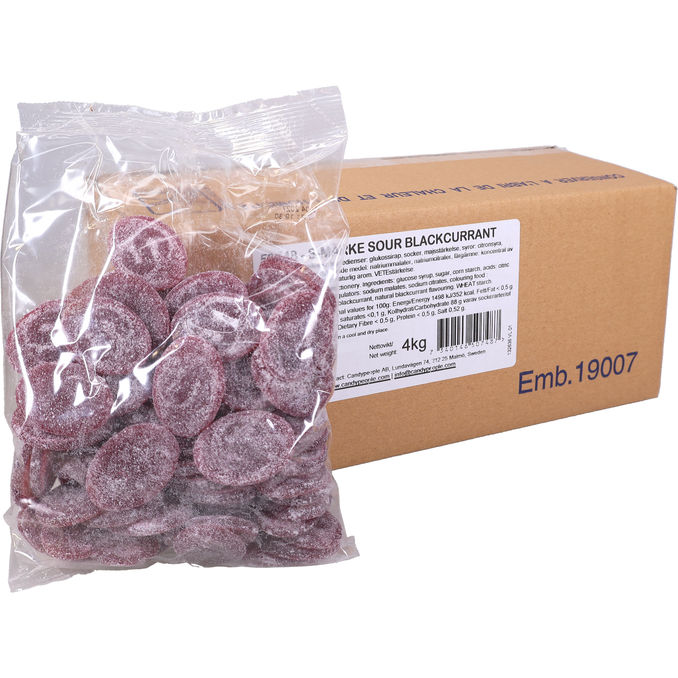 S-Märke Sour Blackcurrant 4 kg