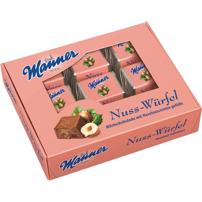 Manner Schokopralinen Nusswürfel