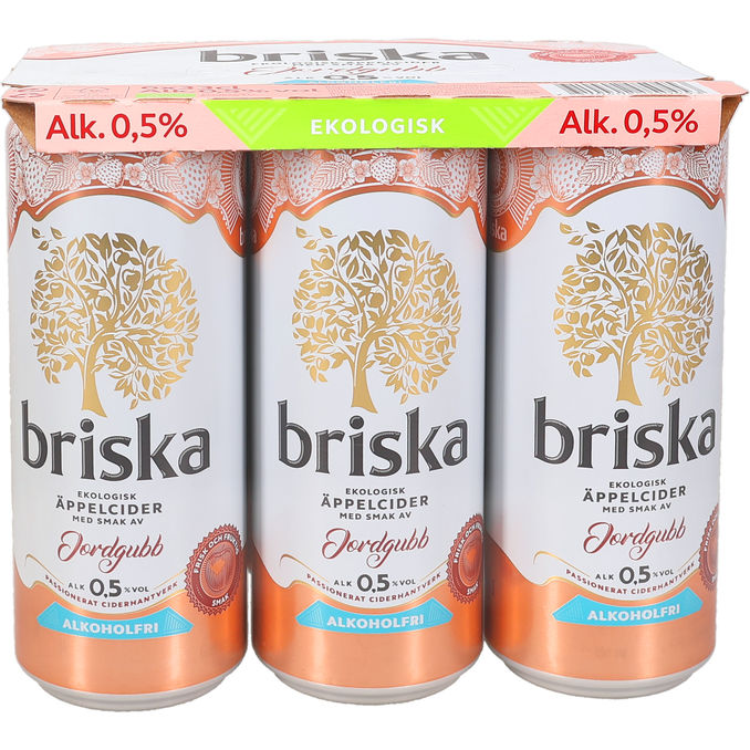 Briska Äppelcider Jordgubb 6-pack