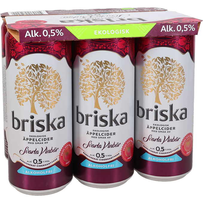 Briska Äppelcider Svarta Vinbär 6-pack