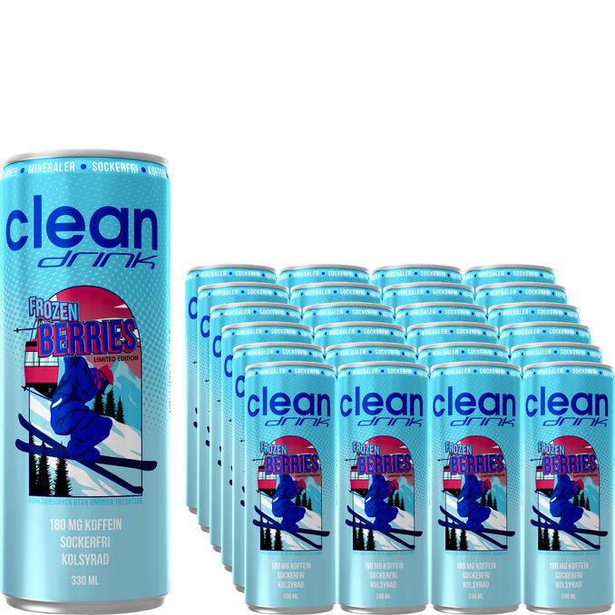 Clean Drink Energidryck Frozen Berries 24-pack