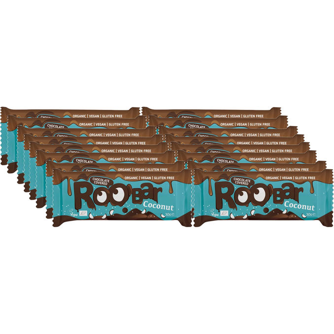 Roobar BIO Schoko-Kokosnussriegel, 16er Pack