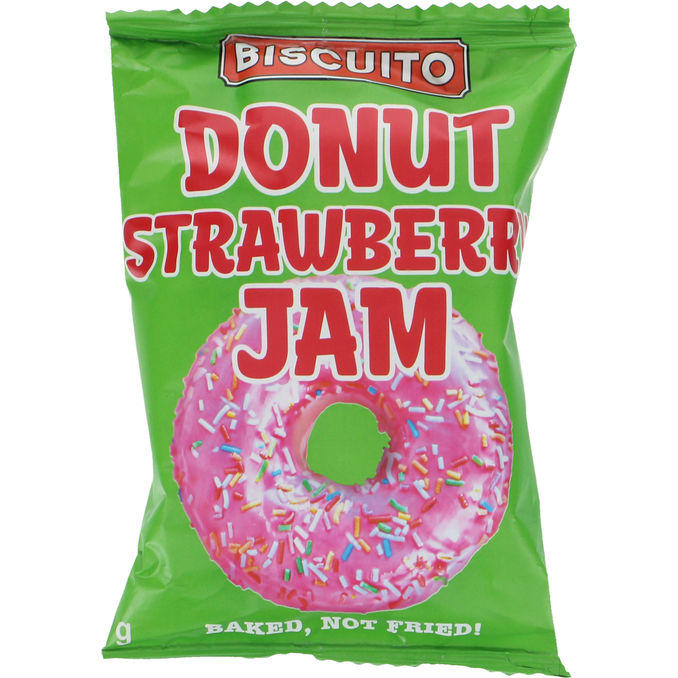 Biscuito Donut Strawberry Jam