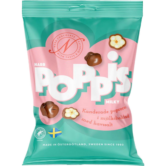 Narr Chocolate Kandiserede Popcorn m. Mælkechokolade