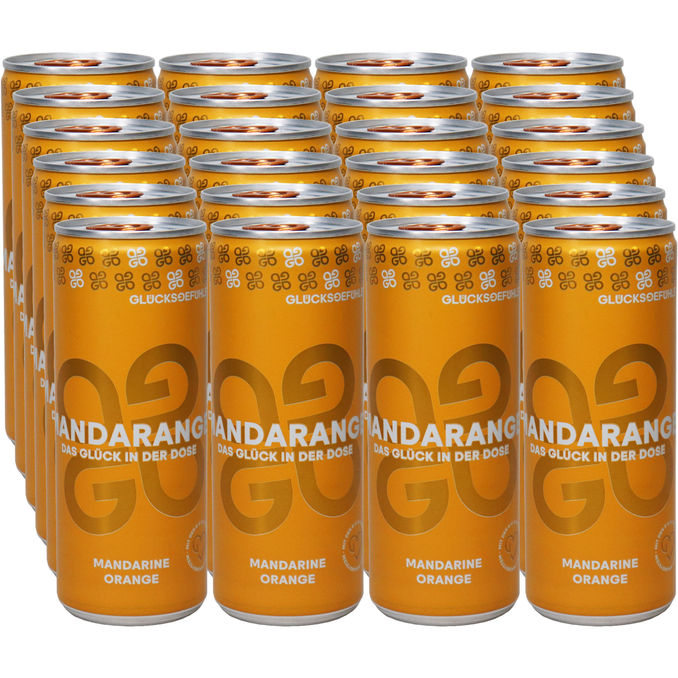 Gluecksgefuehle Limonade Mandarine Orange, 24er Pack (EINWEG( zzgl. Pfand)