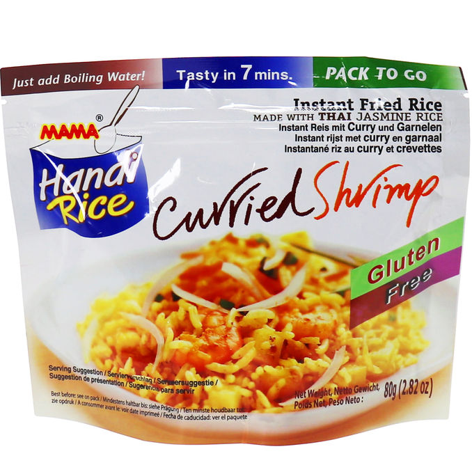 MAMA  Gebratener Reis Curry-Garnelen