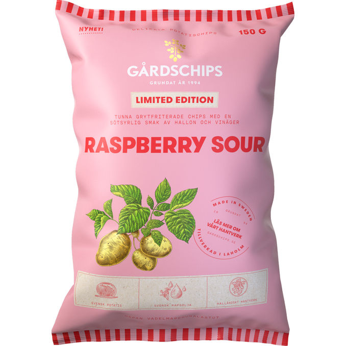 Gårdschips Chips Rapberry Sour