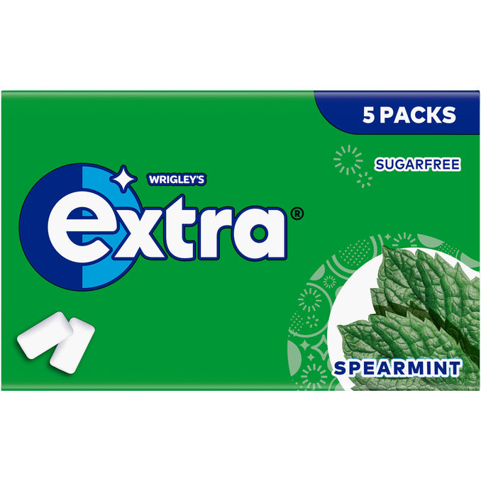 Extra Spearmint Tyggegummi 5-pak