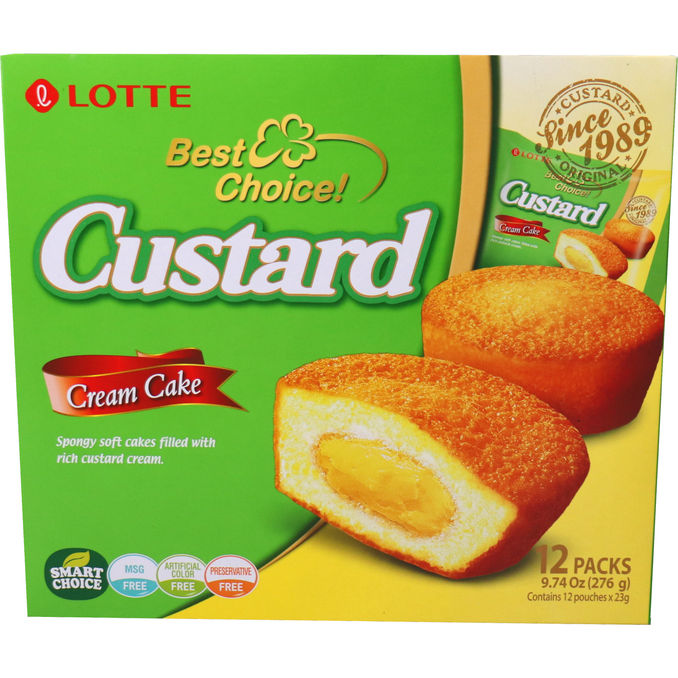 Lotte Kuchen mit Puddingcreme-Füllung